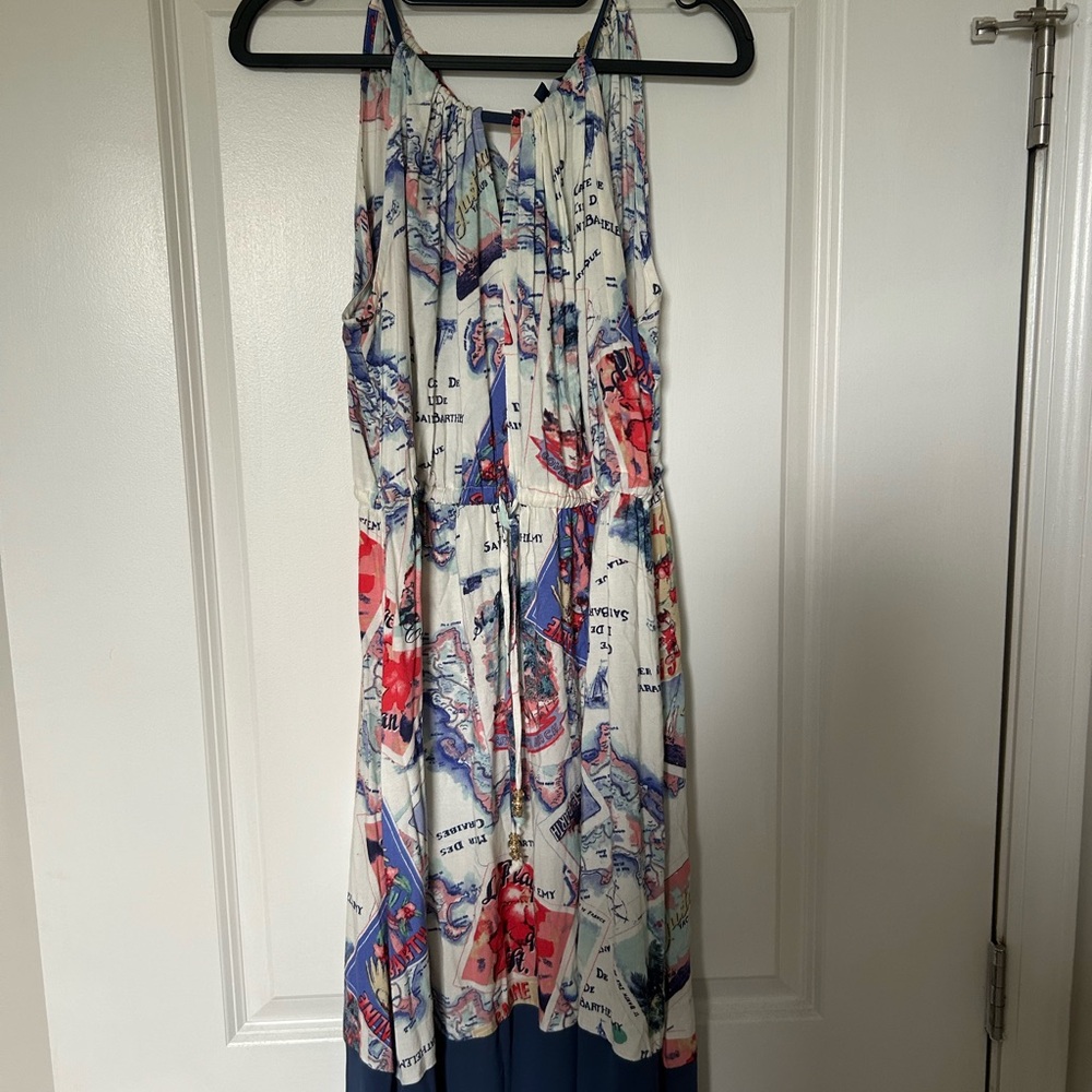 Peter Som Multicolor Printed Maxi Dress